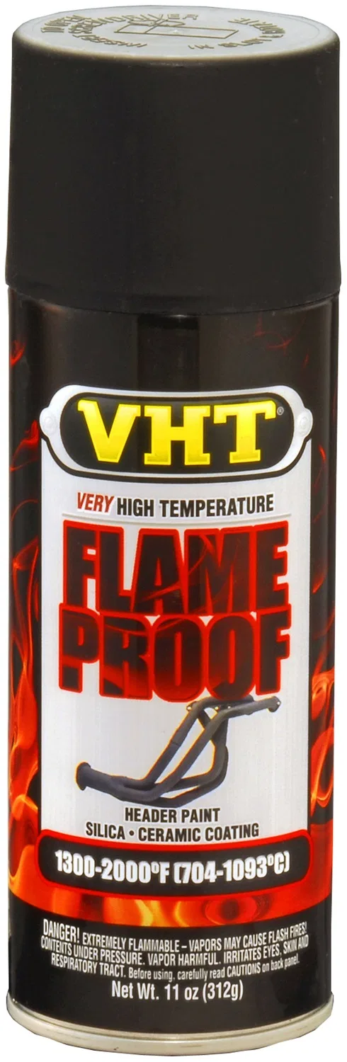 SP102 – VHT Paint, Heat Resistant 1300-2000 Degrees Fahrenheit Flat Black Aerosol Spray Can 11 Ounce